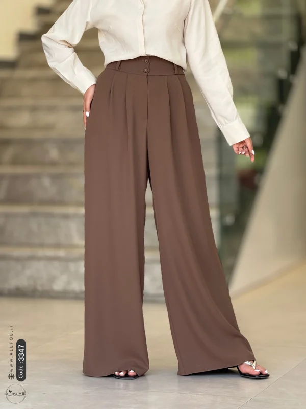 شلوار نیم بگ کمر پهن | 3347