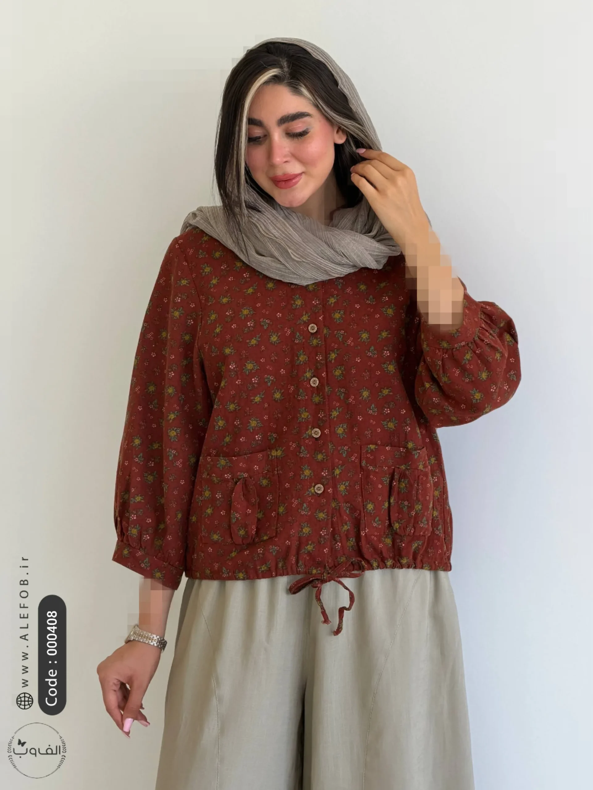 شومیز لینن | 000408